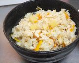 炊飯器で簡単カボチャの炊き込みご飯作り方6写真