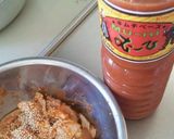 簡単！我が家のレッドホットチキン風唐揚げ作り方1写真