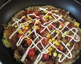 子供が喜ぶ☆お好み焼きピザ作り方4写真