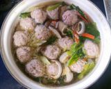 肉団子と春雨のスープ作り方5写真