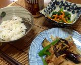 豚バラで♬茄子とピーマンの味噌炒め作り方8写真