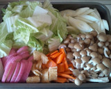 我が家の具だくさん味噌煮込みうどん作り方1写真
