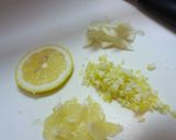 刻みレモンと焼きアジのパスタ 香草仕立て作り方1写真