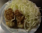ガッツリ食べたい朝食☆残りコロッケサンド作り方1写真