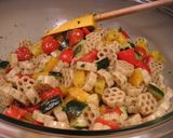 持ち寄りの日の♪焼き野菜のパスタサラダ♪作り方8写真