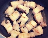 豚バラ肉とカボチャの煮物作り方1写真