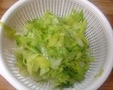 レタスの挽肉炒め作り方1写真
