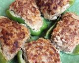 ピーマンと椎茸の肉詰め作り方15写真