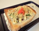 食べてみて～☆お好み焼きっぽいトースト♪作り方3写真