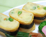 玉のりたこさんで運動会っぽいお弁当♪作り方3写真