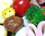 玉のりたこさんで運動会っぽいお弁当♪作り方8写真
