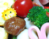 玉のりたこさんで運動会っぽいお弁当♪作り方8写真