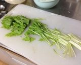 水菜のカリカリニンニク巻き作り方1写真