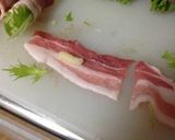 水菜のカリカリニンニク巻き作り方3写真