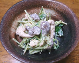 豆苗のわさびマヨネーズ和え作り方4写真