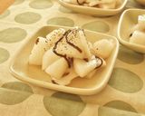 梨とレンコンの塩昆布オイル和え作り方5写真