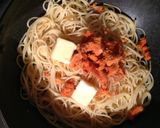 うにたっぷり醤油バターパスタ作り方3写真