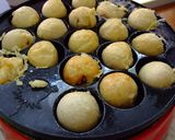タコ焼き粉でまんまるカリッとチーズ焼き♪作り方5写真