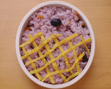 黒豆のちらしずしでクマ弁当☆岡山の黒大豆作り方11写真