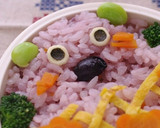黒豆のちらしずしでクマ弁当☆岡山の黒大豆作り方13写真