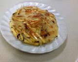 さつま芋とリンゴのデザートお好み焼き作り方3写真