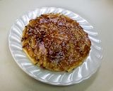 さつま芋とリンゴのデザートお好み焼き作り方4写真