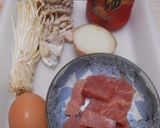 きのこと鮪ぶつぎり入り秋風味玉子丼作り方1写真
