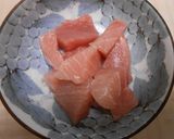 きのこと鮪ぶつぎり入り秋風味玉子丼作り方2写真