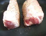 お肉柔らか！豚ロースのオレンジ煮込み♫作り方3写真