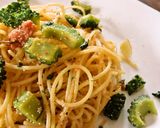 ゴーヤバジルと明太子のスパゲッティ作り方7写真