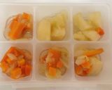 圧力鍋で簡単♪離乳食に！基本の野菜スープ作り方8写真