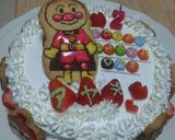 アンパンマン誕生日ケーキ①作り方2写真