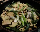 ノンオイル♪茄子と長ネギの醤油炒め作り方5写真