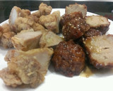 余った肉団子と唐揚げで中華丼★リメイク作り方1写真