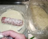 ちくわロール豚カツ☆梅しそチーズ作り方4写真