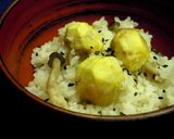 栗としめじの炊き込みご飯作り方4写真