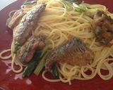 簡単★秋刀魚とちんげん菜のうまうまパスタ作り方7写真