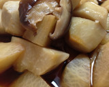 土鍋で作る簡単煮物！大根と里芋と椎茸！作り方5写真