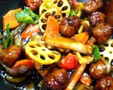 ●豚肉ボールとゴロゴロ野菜の黒酢酢豚●作り方9写真