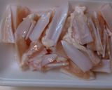 鶏のヤゲンのチキンコンソメ炒め作り方1写真