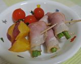 電子レンジでベーコンのアスパラ巻き作り方8写真