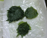 青シソ塩漬け＆シソの葉おにぎり作り方10写真