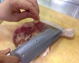 簡単豪華☆失敗しないバジルチキン♪作り方1写真