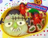 キャラ弁☆ハロウィンフランケンシュタイン作り方2写真