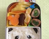 簡単パンダちゃん弁当 キャラ弁 おにぎり作り方5写真
