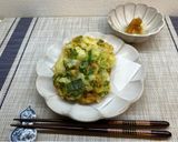 葉玉葱と桜海老のかき揚げ🦐作り方4写真