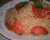 トマト＆バジルの冷たいパスタ作り方3写真