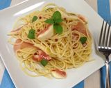 生ハム&無花果の冷たいパスタ ミント風味作り方5写真