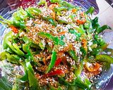 自家製胡麻和えの素で～ピーマンのごま和え作り方3写真
