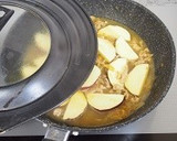 さつまいもと豚肉の和風カレー煮作り方3写真
